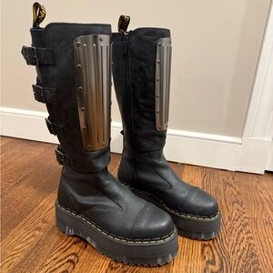 dr. doc martens jadon max high buckle platform boots 8